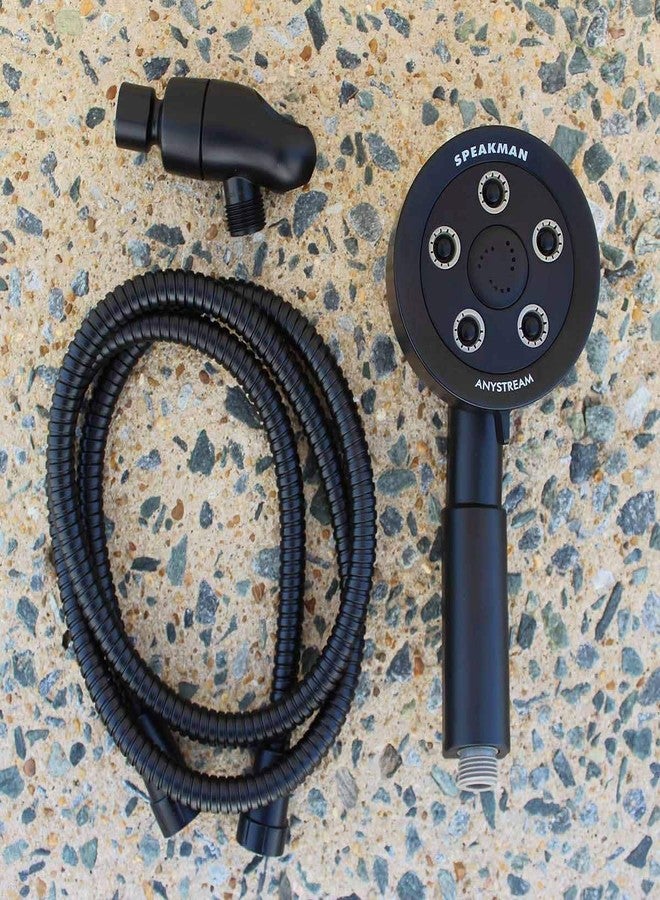 Speakman VS-3010-MB Neo Anystream Multi-Function Handheld Shower Head, 2.5 GPM, Matte Black - Image 3